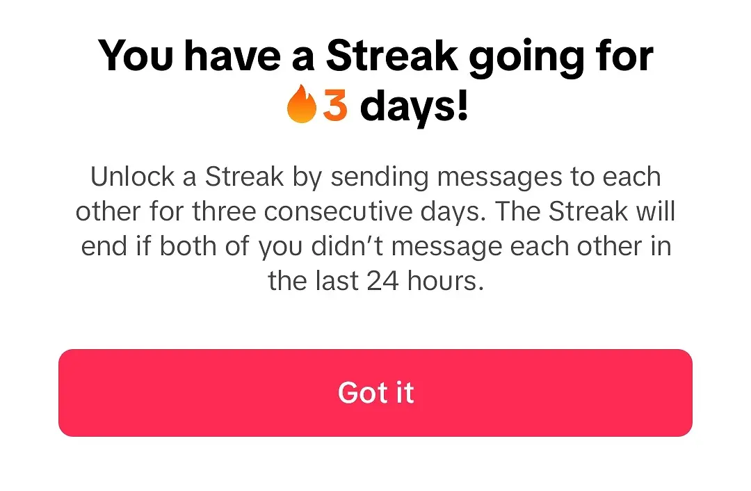 TikTok streak