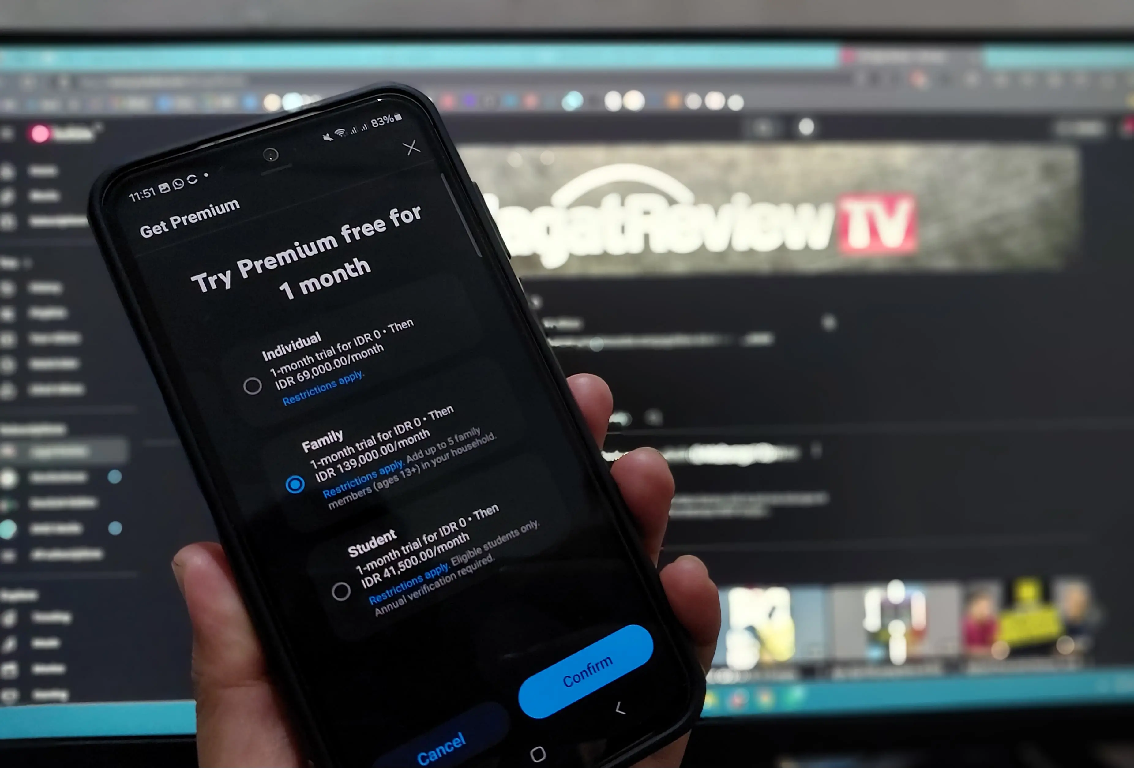 harga youtube premium