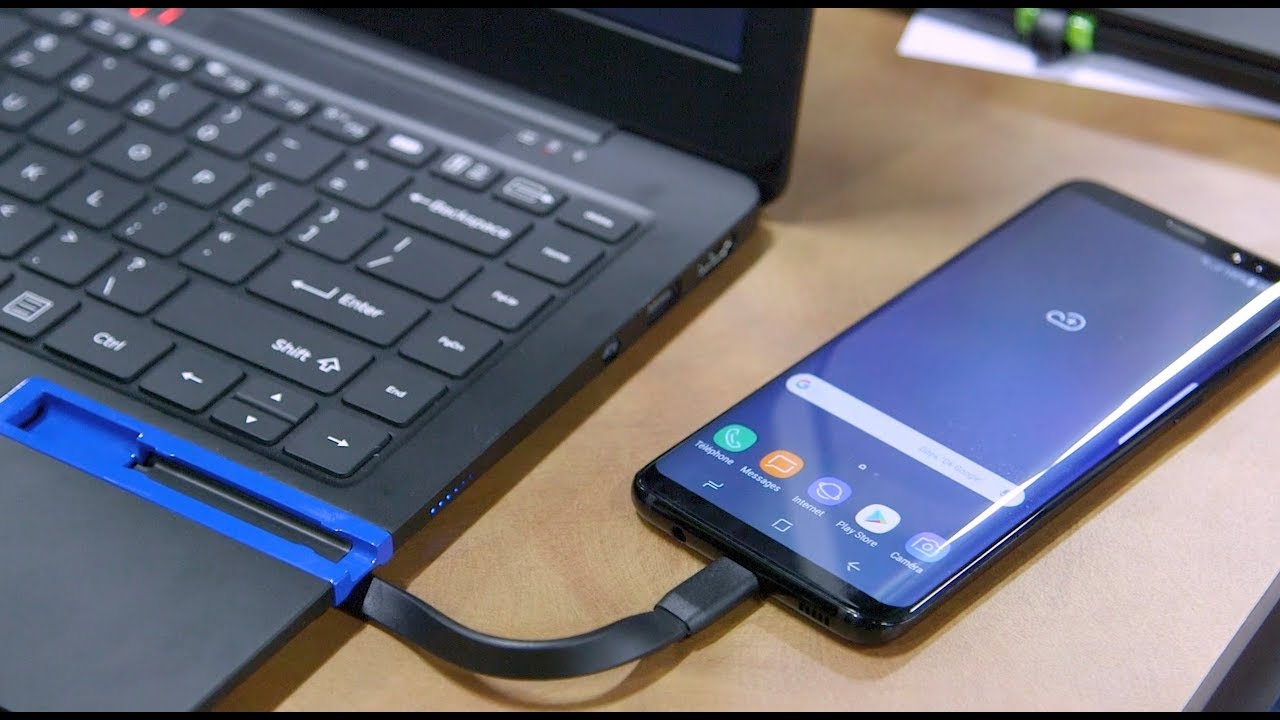 Mirabook turns your smartphone into a laptop - YouTube