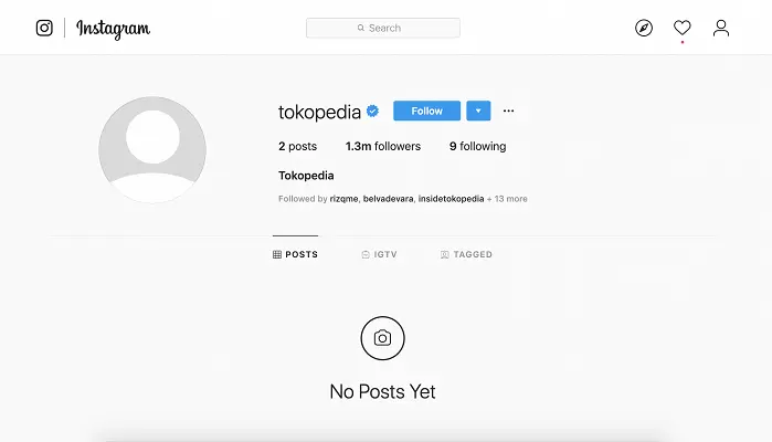 Instagram Tokopedia