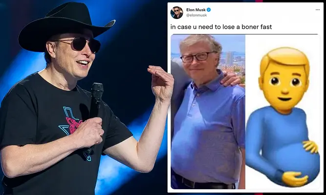 Elon Musk likens Bill Gates to controversial pregnant man emoji in scathing  tweet | Daily Mail Online