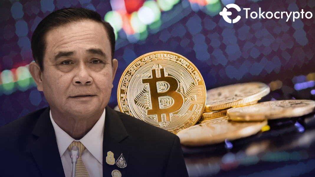 Ilustrasi Perdana Menteri Thailand Prayuth Chanocha yang menyarankan cermat berinvestasi aset kripto.