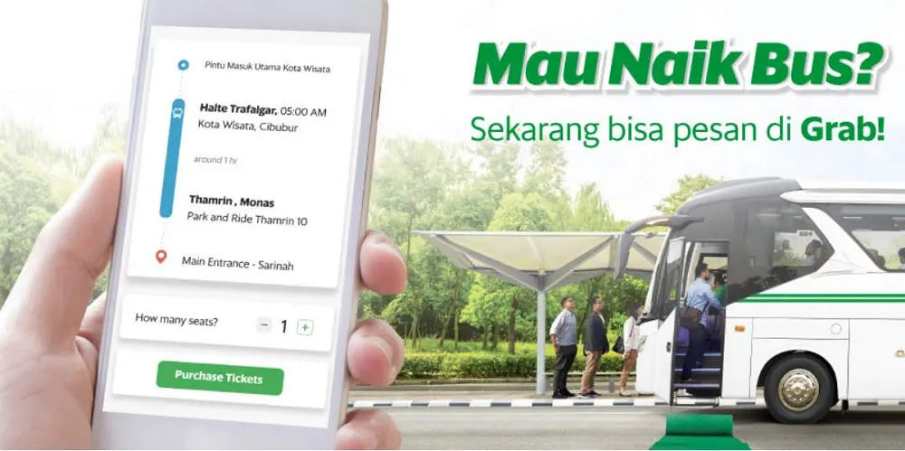 Pesan Tiket Bus Sekarang Bisa Via Aplikasi Grab