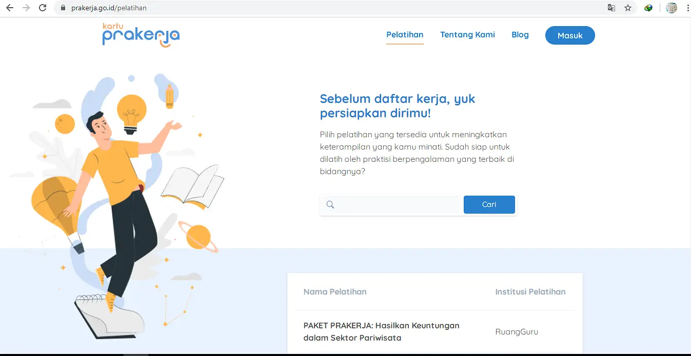 Platform Digital yang Disenangi Pelamar Kartu Prakerja