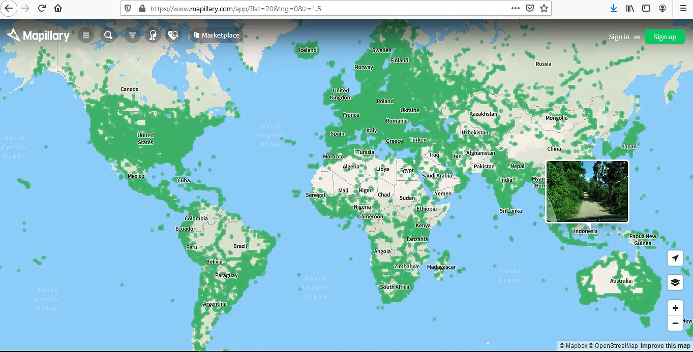 Aplikasi peta digital diakuisi Mapillary