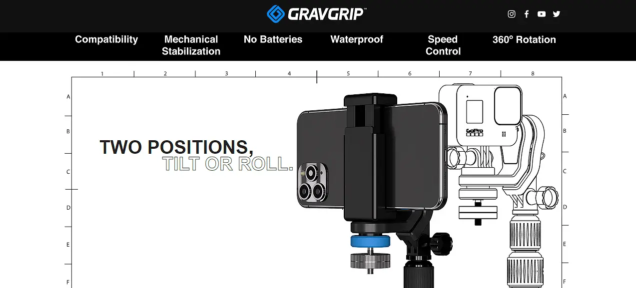 Camera stibilizer terbaik, Kelebihan GravGrip