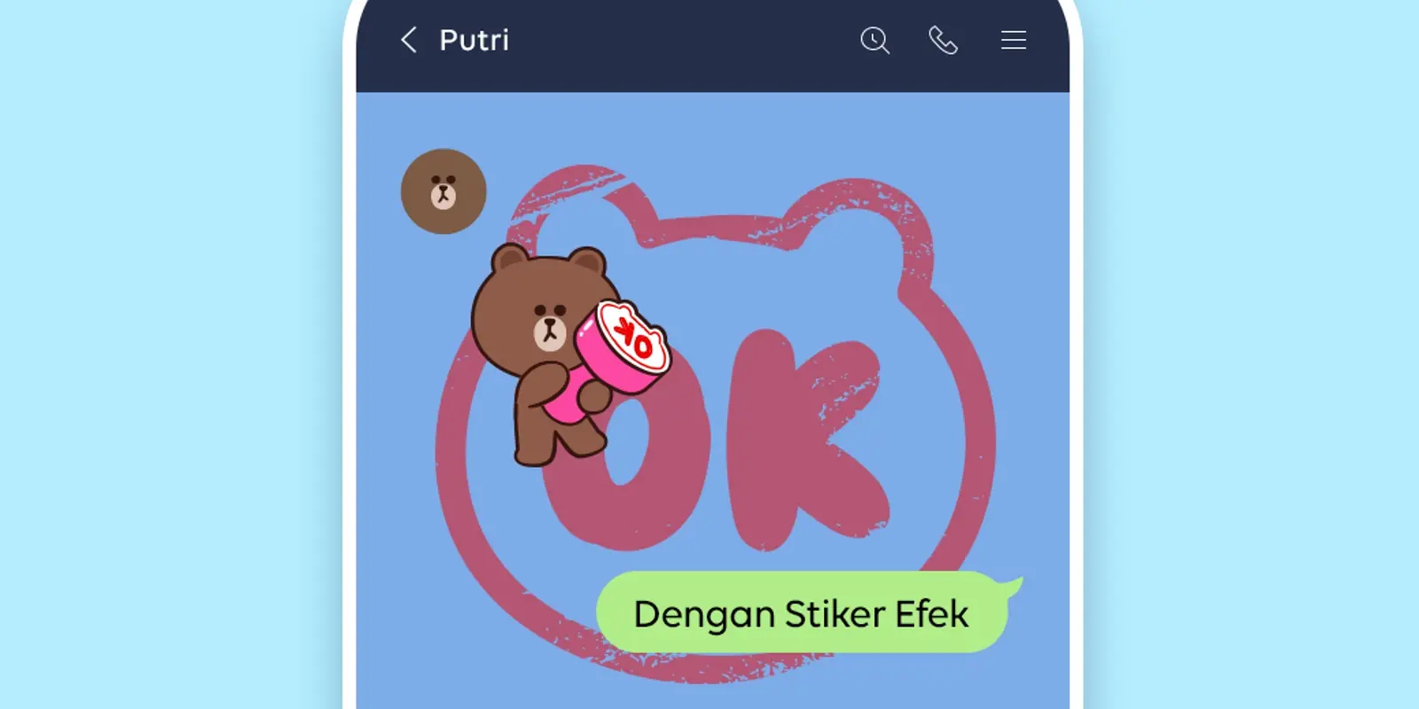 Line Stiker Efek