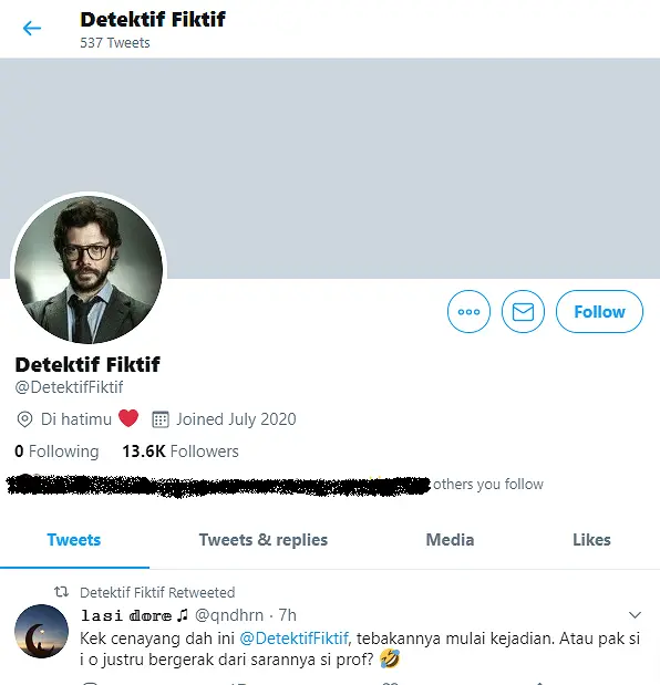 Akun detektif Fiktif di Twitter Bongkar Kejanggalan Jouska