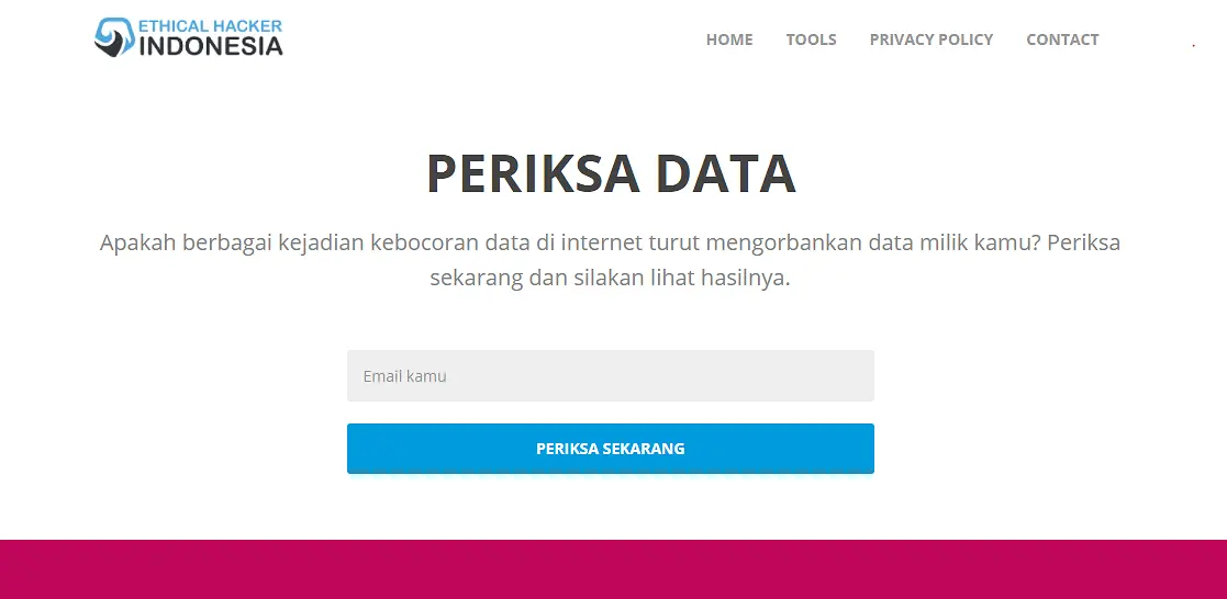 cek data