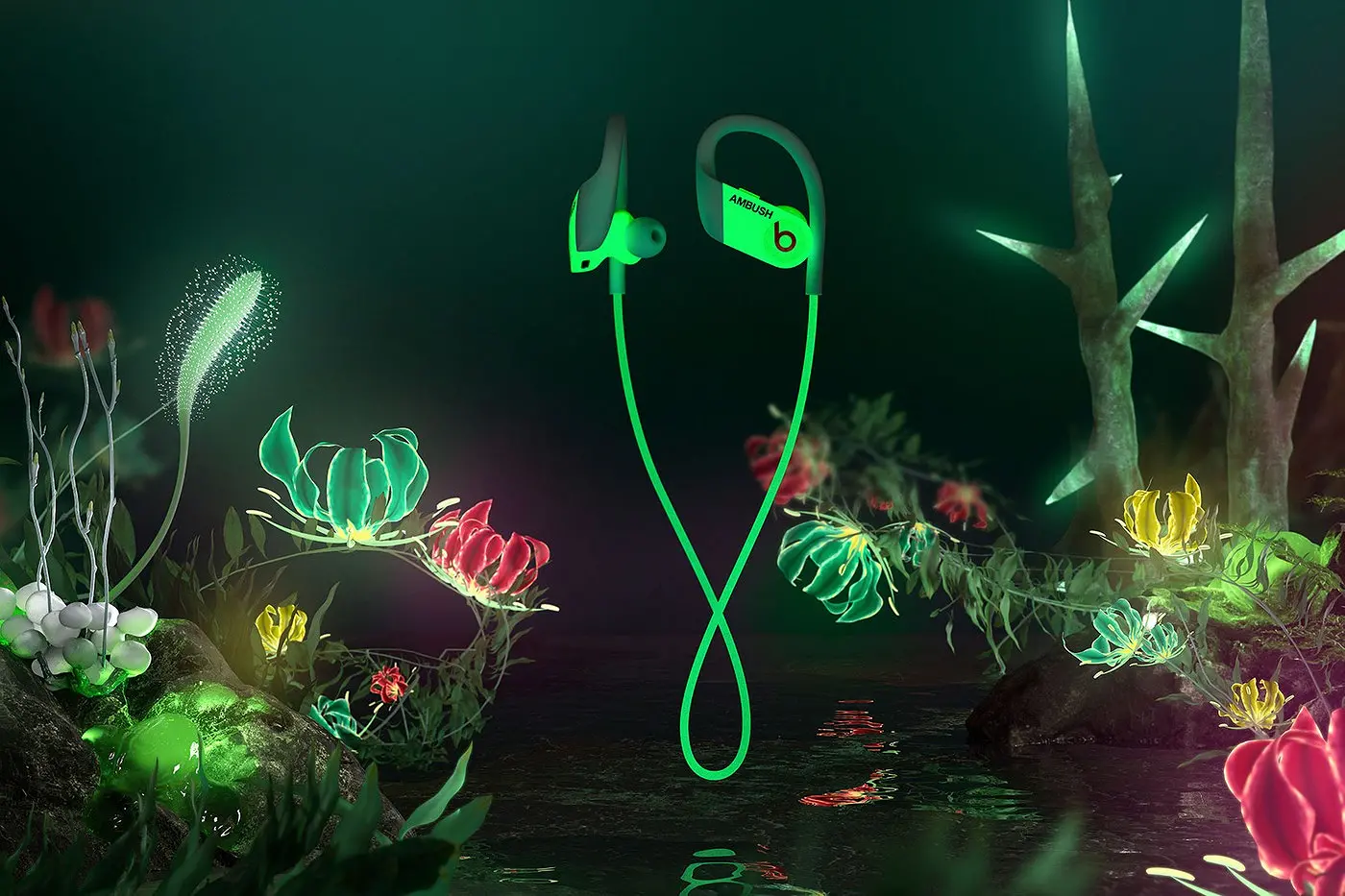 Beats Powerbeats Ambush Earbuds Glow in the Dark