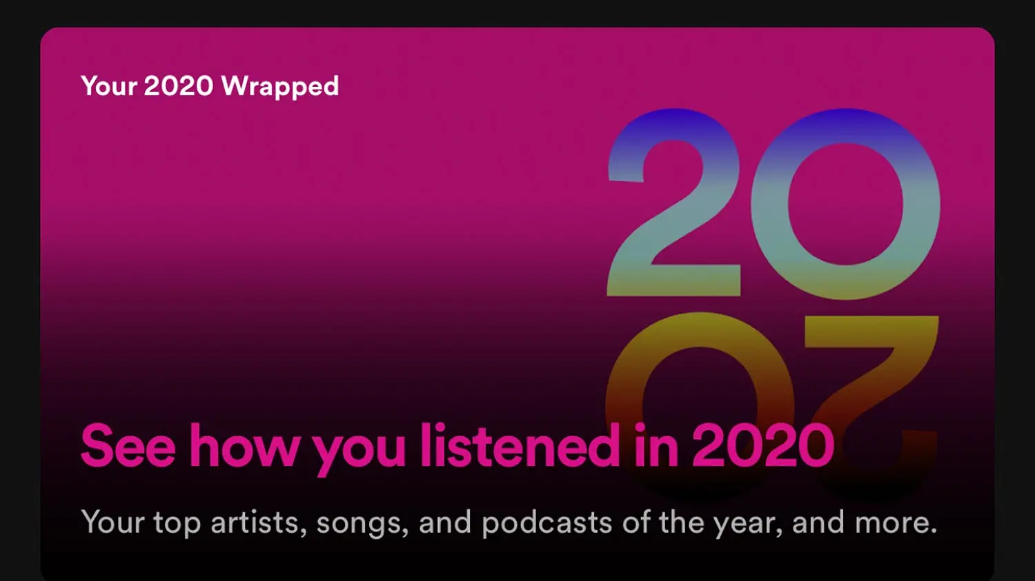 Cara Mudah Bikin Spotify Wrapped 2020