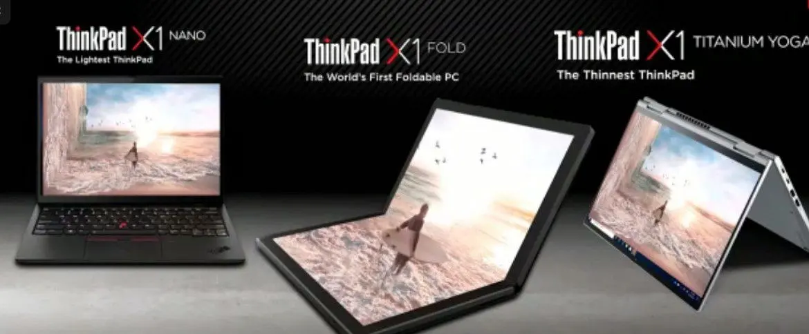 Lenovo merilis ThinkPad X1 series dengan 3 series yang dibawakan yaitu ThinkPad X1 Nano, ThinkPad X1 Titanium, dan ThinkPad X1 Fold.