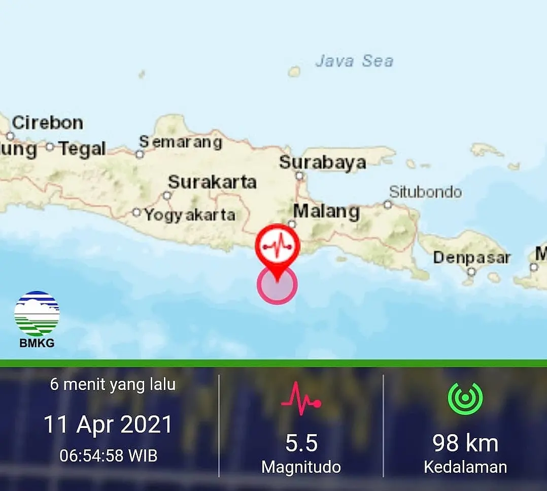 Gempa M 5,5 Kembali Guncang Malang, Netizen : #PrayforMalang