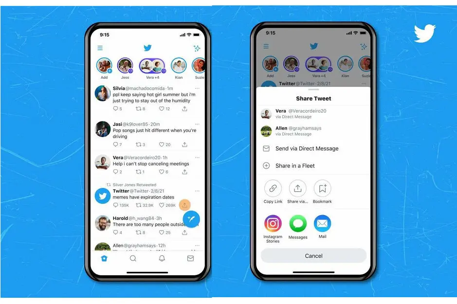 Cuitan di Twitter Kini Bisa Dibagikan di Instagram Stories