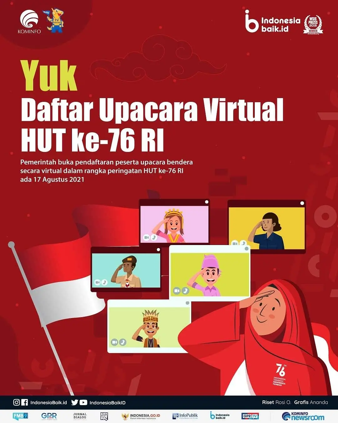 Cara Daftar Upacara Virtual HUT Ke-76 RI di Istana Presiden