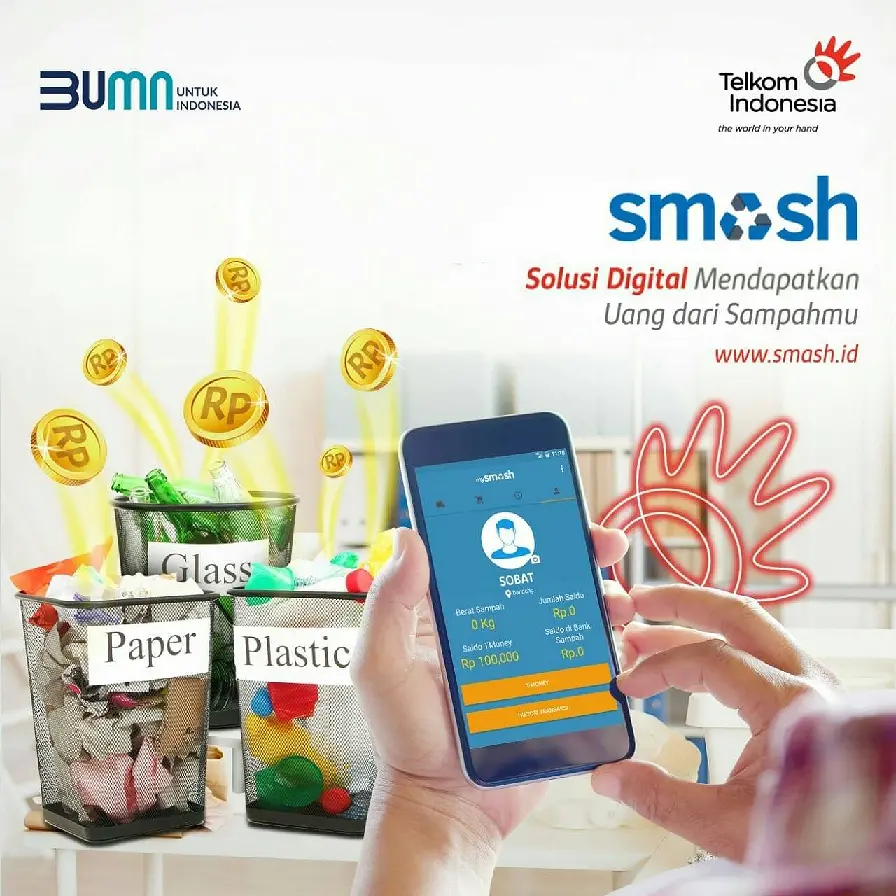 Mysmash Ubah Sampah Plastik Jadi Uang Digital, Tertarik?