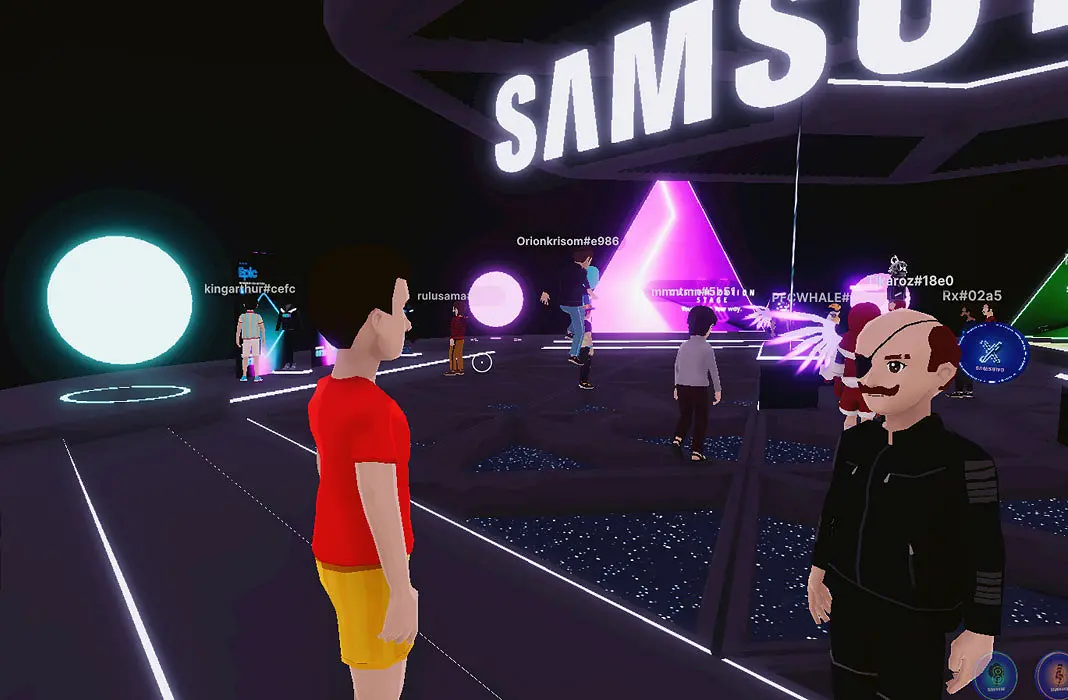 Samsung Metaverse Decentraland Toko Virtual NFT