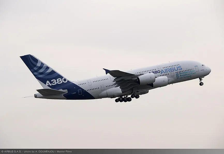 Pesawat Airbus A380 minyak goreng