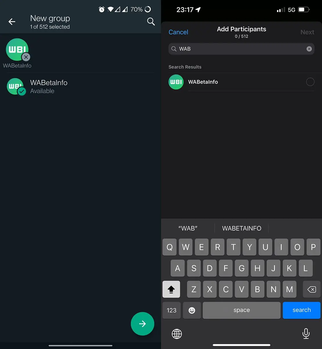 WhatsApp Fitur Grup 512 Orang