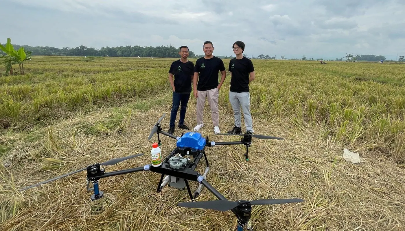 Agritech startup , ARIA , pertanian , drone