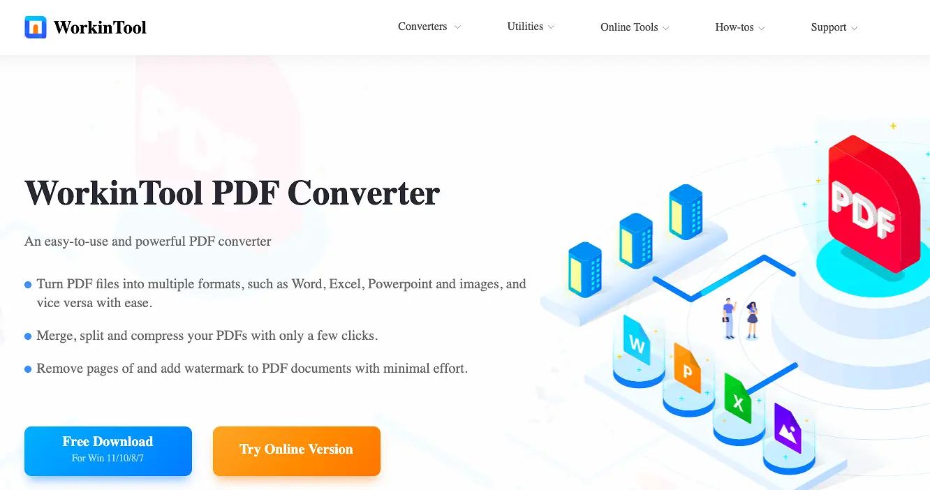 WorkinTool PDF Converter , Editor PDF Gratis 