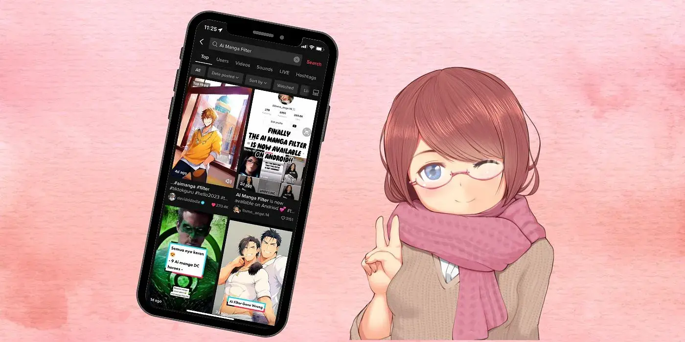 Cara Edit Wajah Jadi Anime Pakai Filter  TikTok AI Manga