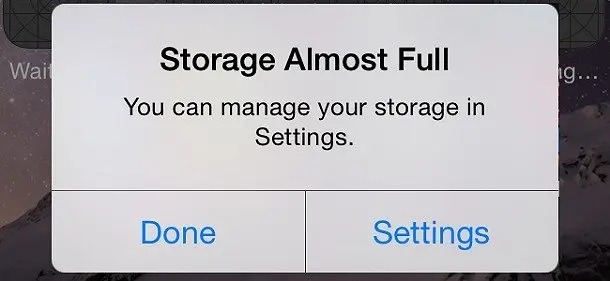 Storage iPhone