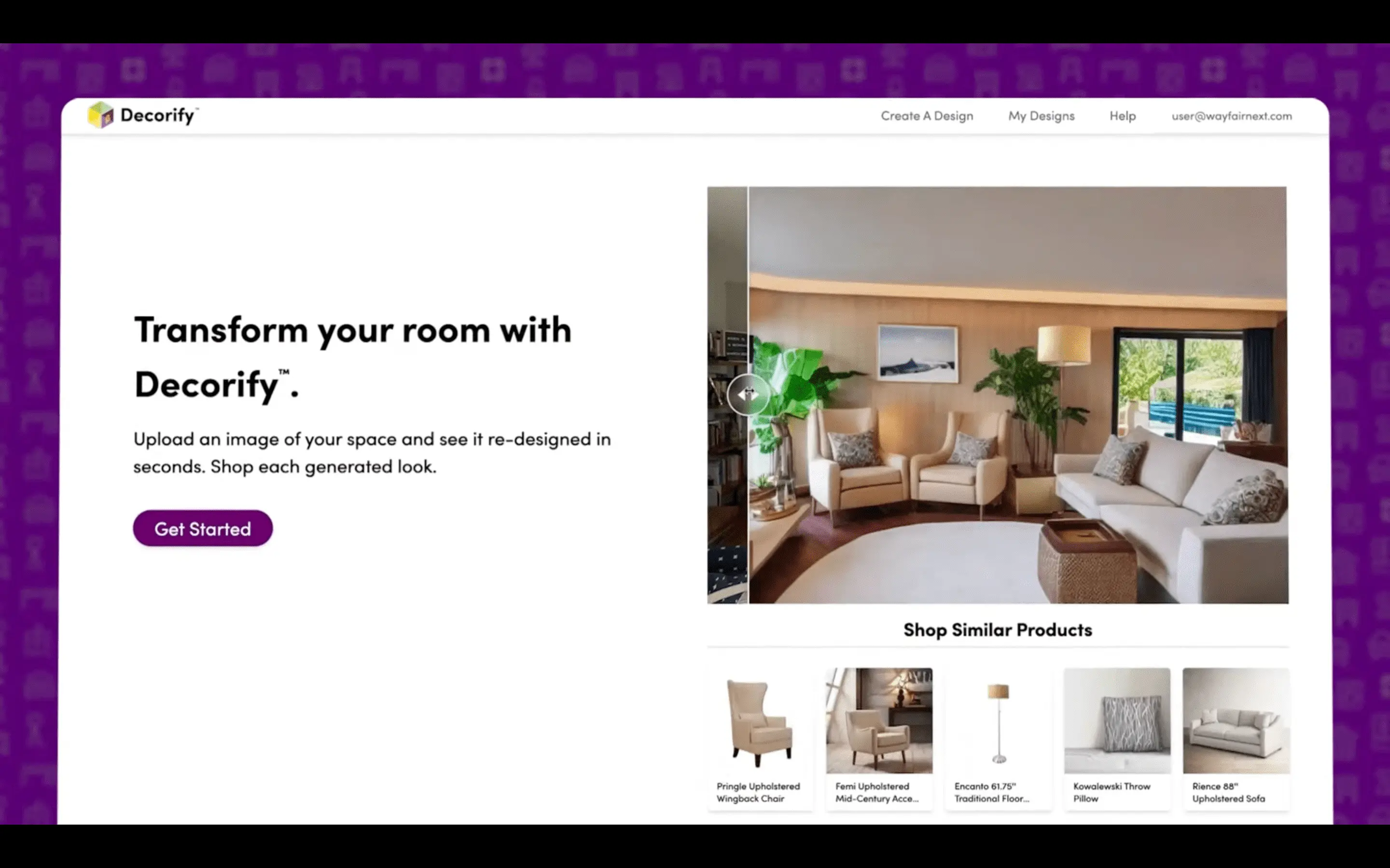 AI, Transformasi Ruang Tamu Impian dengan Decorify dari Wayfair Berbasis AI