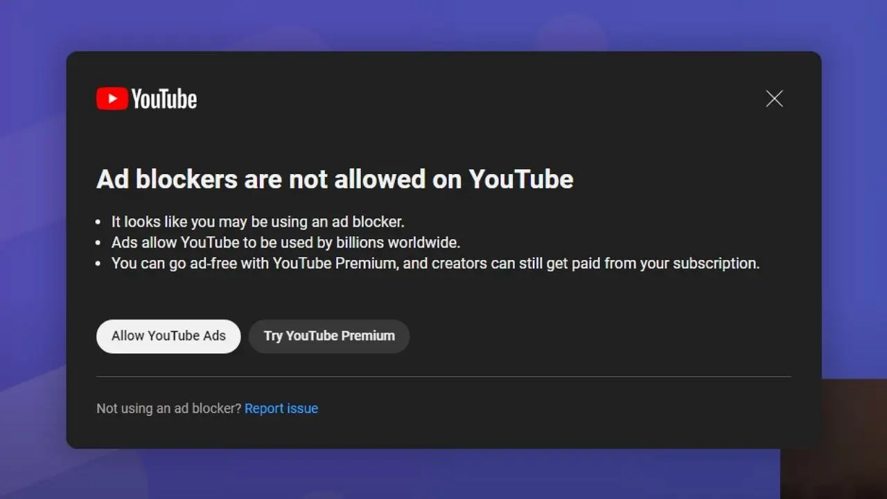 Cara Bypass Pendeteksi AdBlock pada Youtube