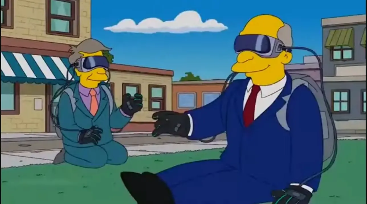 Viral The Simpsons Apple Vision Pro 