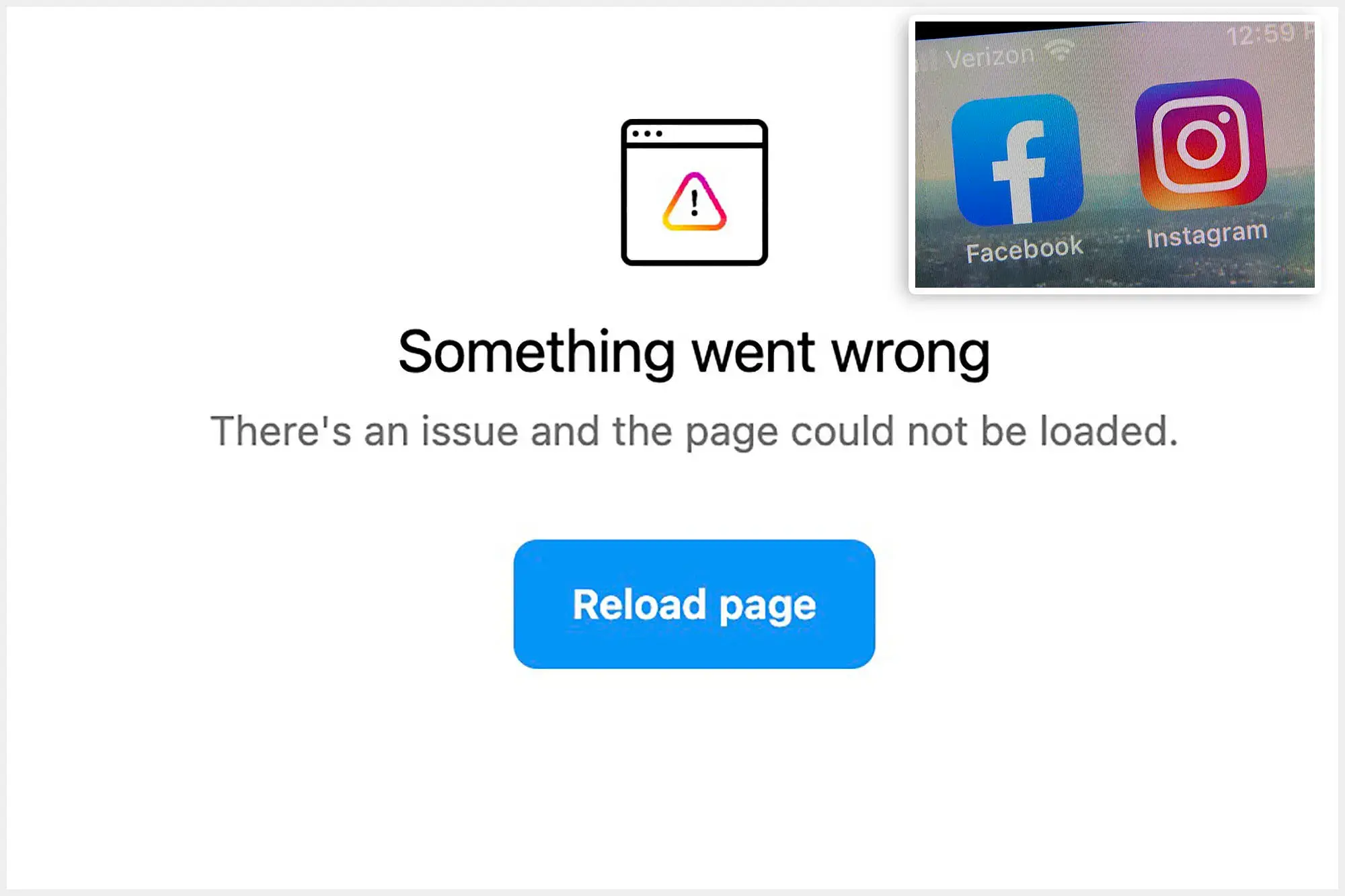 facebook instagram down