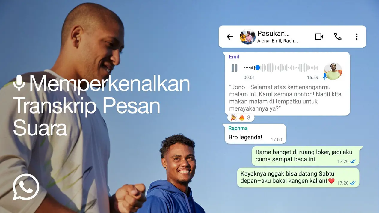 WhatsApp fitur transkrip