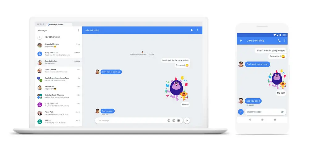 Cara menggunakan Android messages