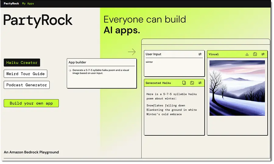 aws partyrock ai tanpa coding