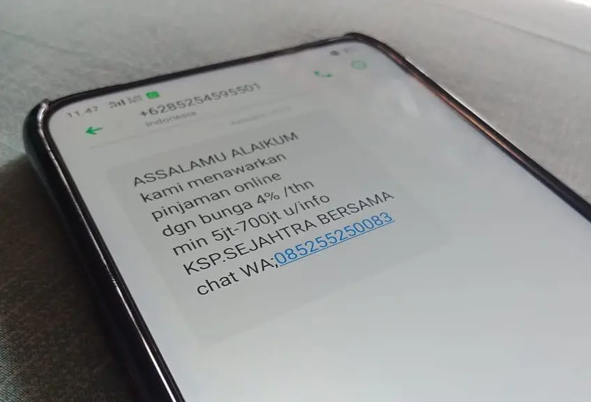 cara blokir sms spam