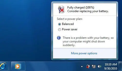 consider replacing your battery di laptop