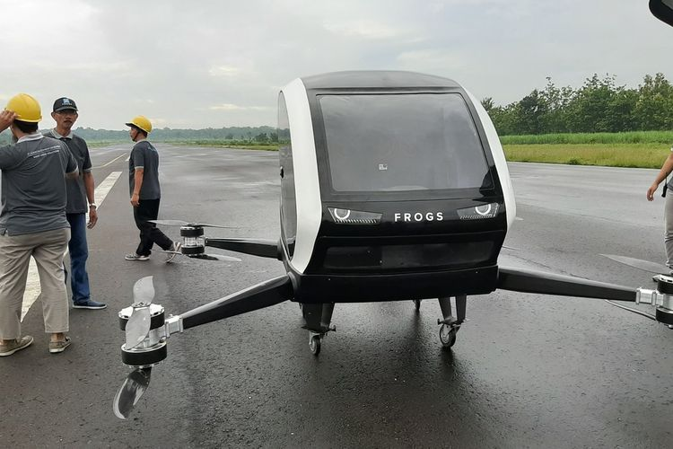 taksi terbang, taksi drone frogs indonesia