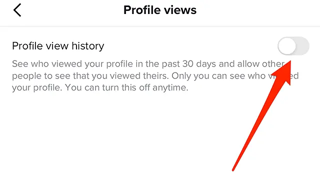 cara mematikan kunjungan profil tiktok