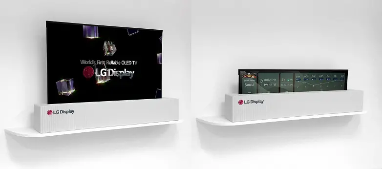 LG Shows Off LG Signature OLED TV R, 65in Rollable TV Screen in CES 2019