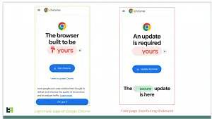 malware android , Google Chrome
