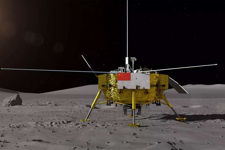 Pendaratan Pesawat Antariksa Pertama China Chang'e-4 di Sisi Terjauh Bulan