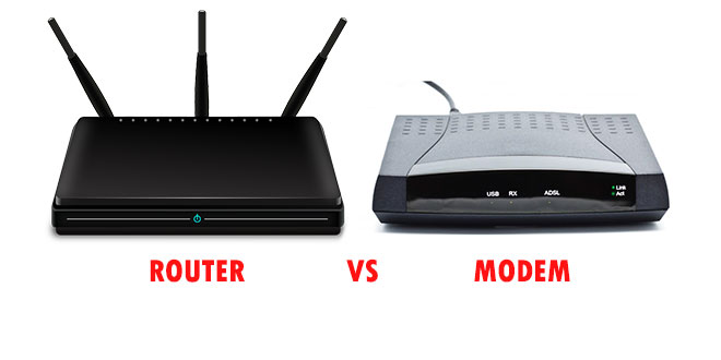 wireless modem vs router