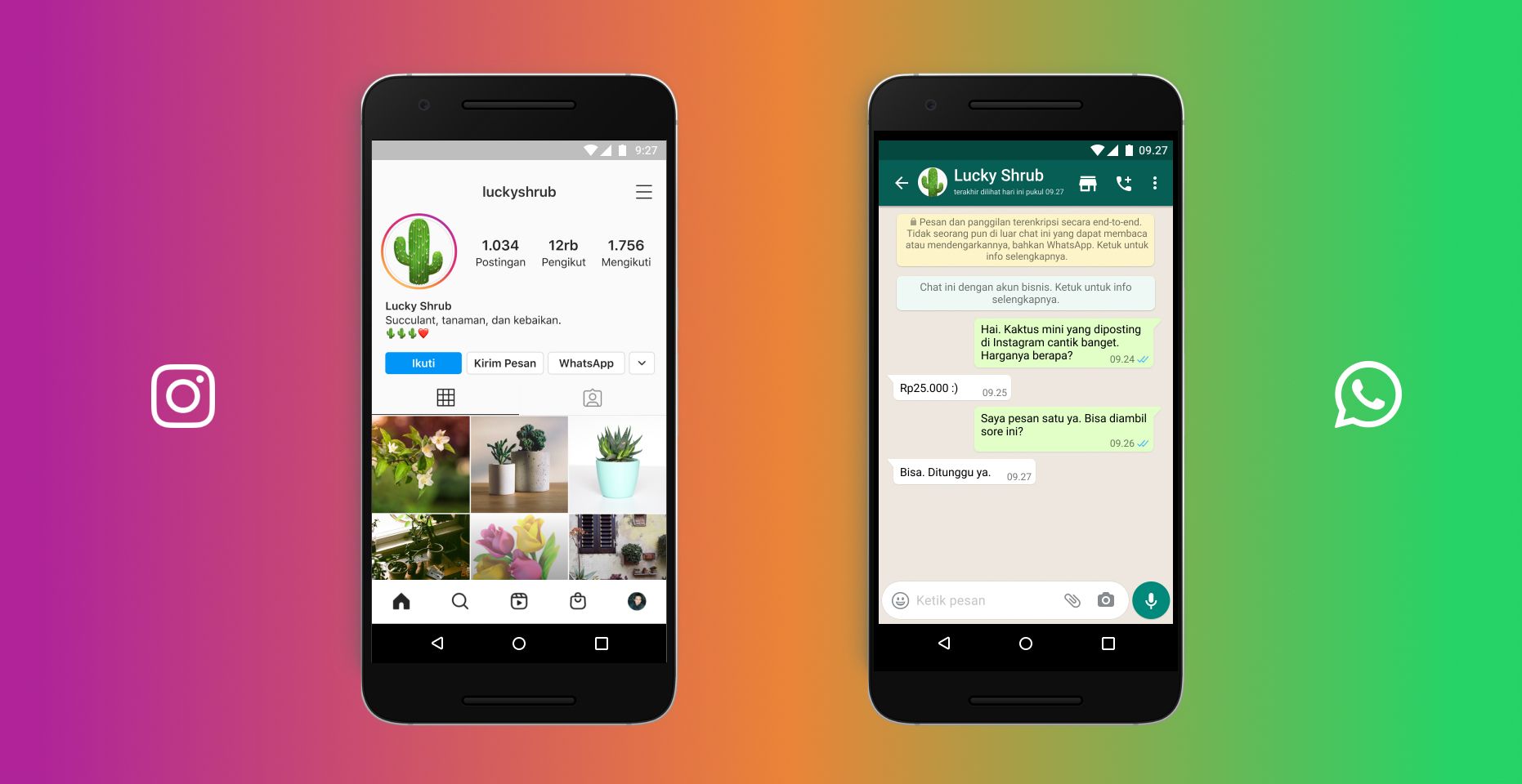Cara Memunculkan Tombol Chat WhatsApp di Profil Instagram - Teknologi.id