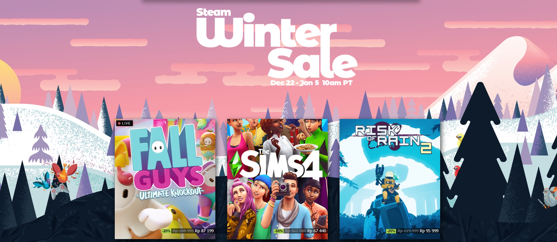 Winter Sale 2020, Gamegame Steam Diskon Hingga 96 Persen! Teknologi