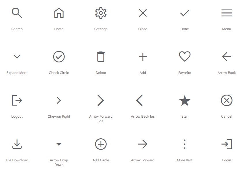 Google Ikon Material Ikon