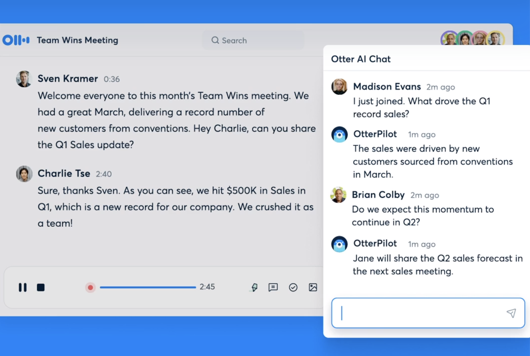 AI, Otter Chat, Chatbot AI yang Bisa Meringkas dan Menghasilkan Konten Dalam Rapat
