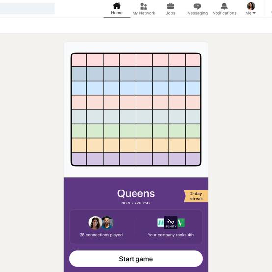 linkedin game
