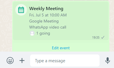 cara membuat undangan di grup whatsapp