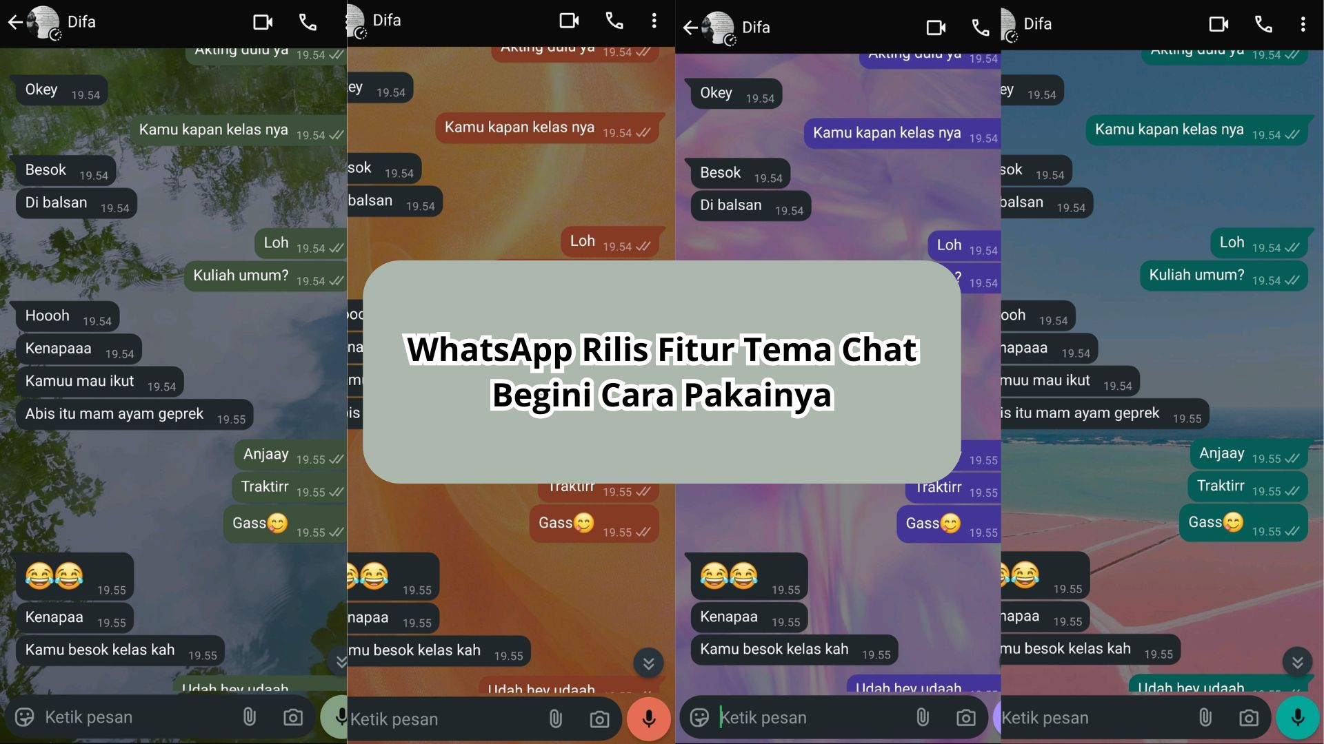 WhatsApp Rilis Fitur Tema Chat Baru