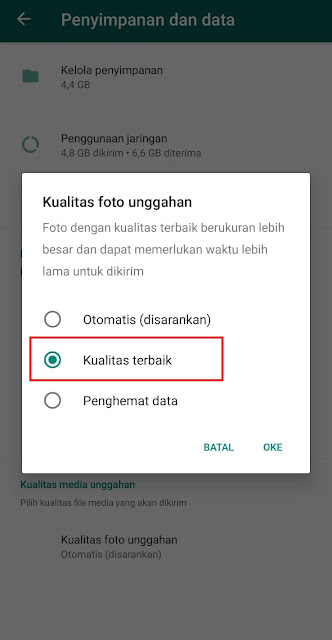 Cara mengatasi foto buram di WhatsApp